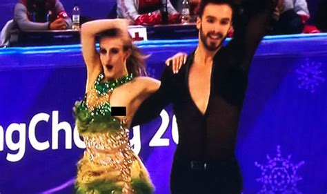 Winter Olympics Wardrobe Malfunction French Dancer Suffers Nip