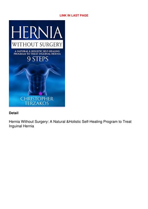 Ppt Download⚡️ Hernia Without Surgery A Natural And Holistic Self