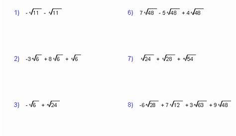 50 Radicals And Rational Exponents Worksheet