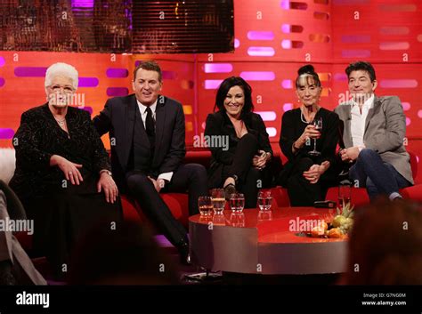 Guests Left To Right Pam St Clement Shane Richie Jessie Wallace