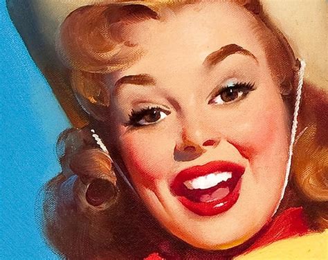 1950s Elvgren Pin Up Girl Poster Tops In Etsy