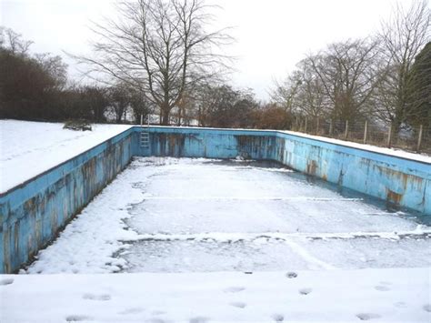 Snow Covers The Empty Swimming Pool © Christine Johnstone Geograph