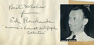 Edwin A. Rowlands Autographs, Memorabilia & Collectibles | HistoryForSale
