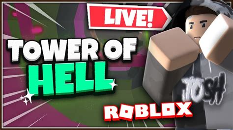 Tower Of Hell With Viewers Roblox Live Come Join Youtube