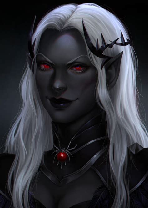 Drow Dandd Character Dump Dark Elf Elves Fantasy Character Portraits