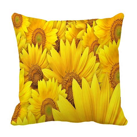 zkgk sunflower lanscape field pillowcase home decor pillow cover case cushion two sides 20x20
