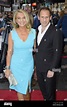 Amanda Redman (left) with her husband Damian Schnabel attending the ...