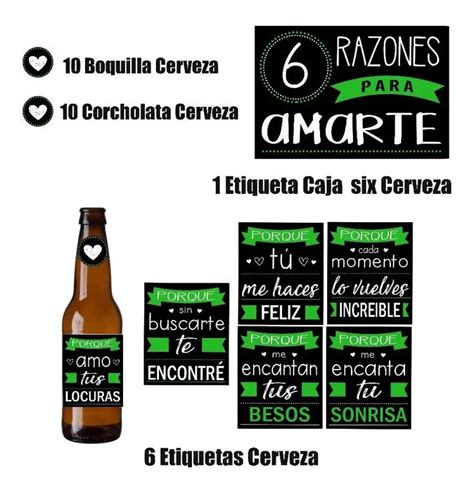 Etiquetas Cerveza Digital Amor Y Amistad Cumpleaños Regalo Mercado