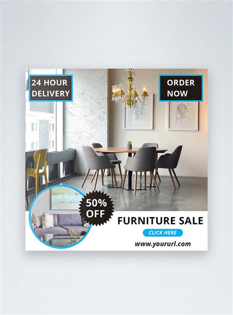 Furniture Online Ads Social Media Post Template Imagepicture Free