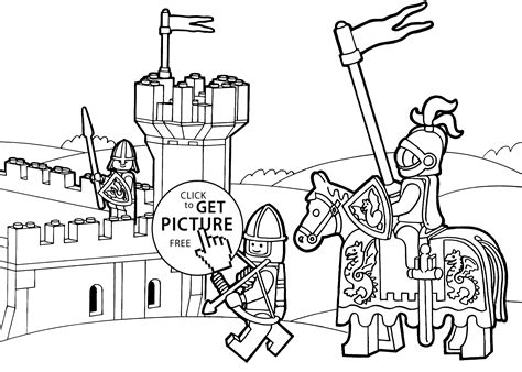 Coloring is a fun way to develop your creativity, your concentration and motor skills while forgetting daily stress. Lego Duplo knights coloring page for kids, printable free ...