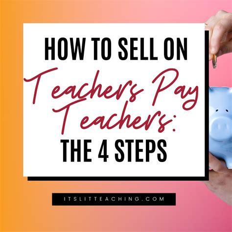 How To Sell On Teachers Pay Teachers The 4 Steps It S Lit Teaching