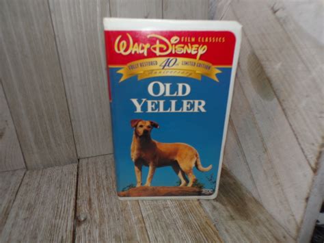 Disney Old Yeller VHS Movie VHS Movie Video VHS Cassette Tape Etsy