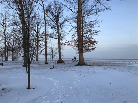 Lake Erie Winter Wonderland Sampling Snow Biking Wine Shuttle At