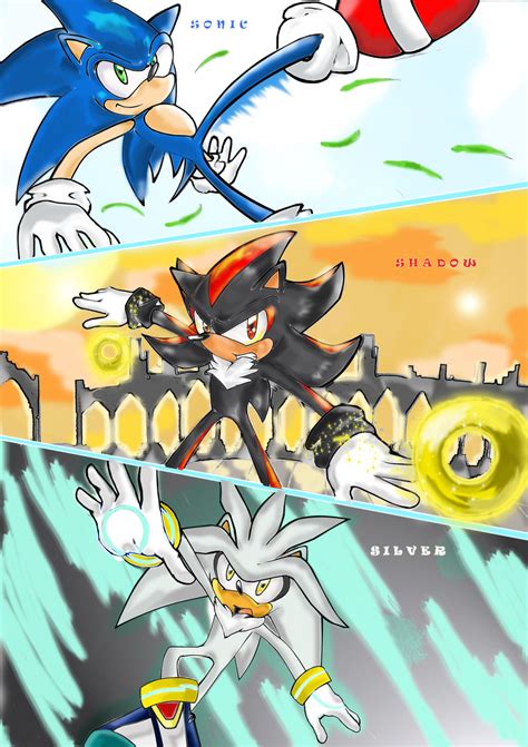 Sonic Shadow And Silver By Missyuna On Deviantart