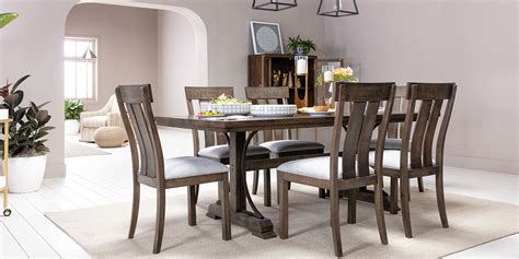 Living Spaces Dining Table Sets Marian Collection 150114 Faux Marble