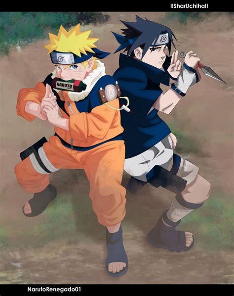 Naruto And Sasuke Collab By Iisharuchihaii On Deviantart