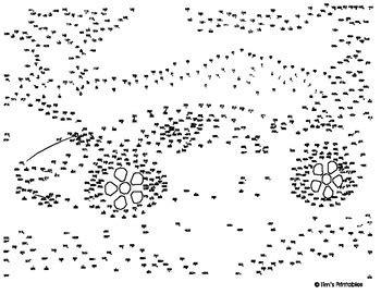 Remember this is an electronic document. Sports Car Extreme Dot-to-Dot / Connect the Dots PDF by Tim's Printables