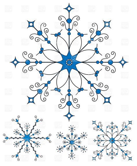 Snowflake Pattern Vector At Collection Of Snowflake