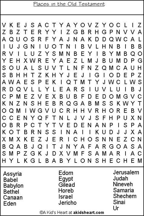Free Printable Word Search Puzzles Word Puzzles Bible Word Searches