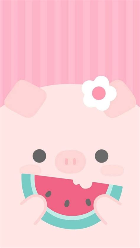 Kawii Pig De Xmissxlulux Cerdito Lindo Fondo De Pantalla Del Teléfono