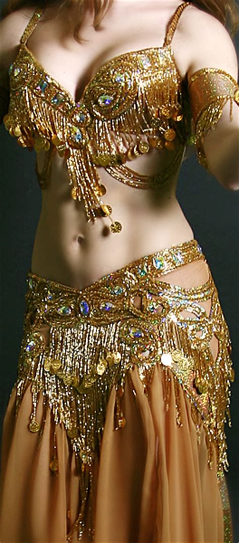 Gold Belly Dancer Costume