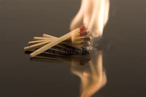 Lit Matches Stock Image Image Of Light Match Flaming 8539309