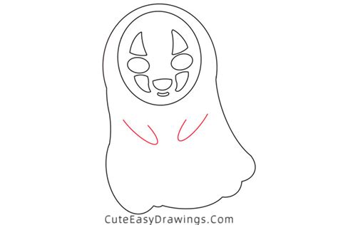 How To Draw No Face From Spirited Away Step By Step Cute Easy Drawings