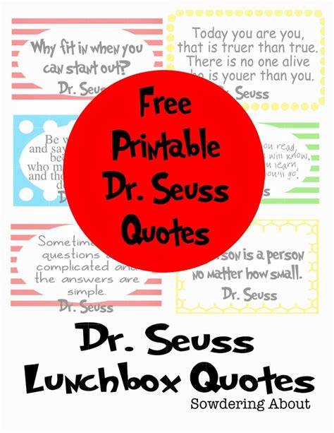 Dr Seuss Quotes Printable