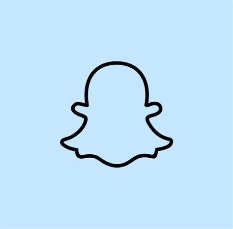 Title On The Image Baby Blue Aesthetic Snapchat Logo