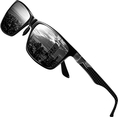 duco men s luxury carbon fiber temple polarized sunglasses for men sports uv400