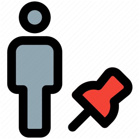 Pin Full Body Single User Marker Icon Download On Iconfinder