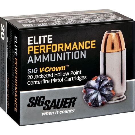 Sig Sauer Elite V Crown 45 Acp 200 Grain Centerfire Ammunition Academy