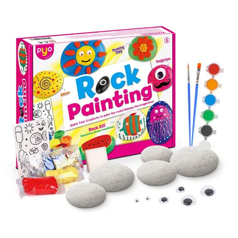 Rock Painting Kit For Kids Arts And Crafts For Girls And Boys Ages 6 12