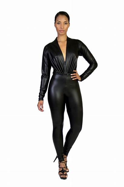 Leather Jumpsuit Dressedupgirl Dressed Bodycon