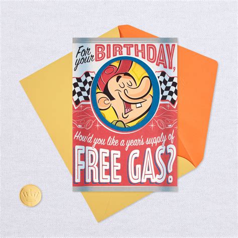 Years Supply Of Free Gas Funny Birthday Card Greeting Cards Hallmark