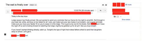 University Of Richmond Frat Suspended And All Greek Events Cancelled For Sexist Email Saying