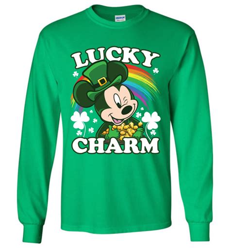 Lucky Charm Disney St Patricks Day Long Sleeve T Shirt The
