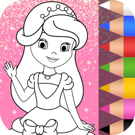 Princess Coloring Book Glitter And Girls Dress Up Game Free Offline Apk