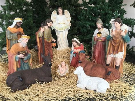 Indoor And Outdoor Large Nativity Set 32 Tswithloveinc