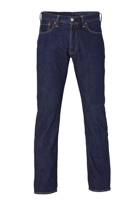 Levis 501 Regular Fit Jeans Dark Blue Wehkamp