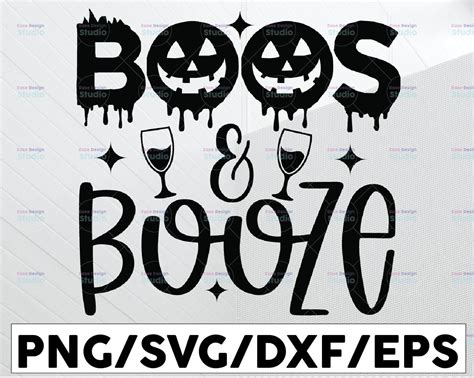 Boos And Booze Svg Kids Halloween Shirt Svg Cute Svg Ghost Etsy
