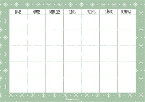 Plantilla Calendario Mensual Para Imprimir Reverasite