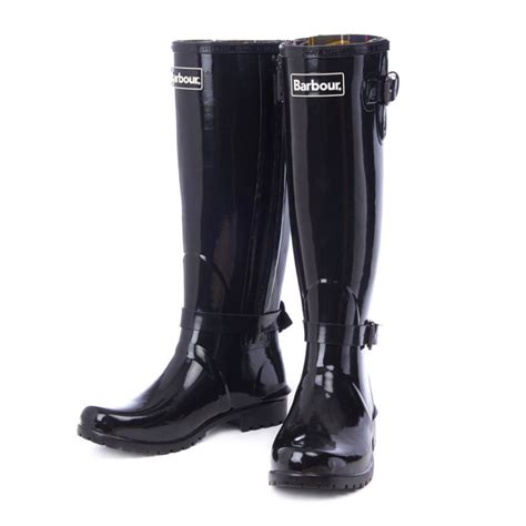 Barbour Womens Cleveland Wellingtons Black The Sporting Lodge