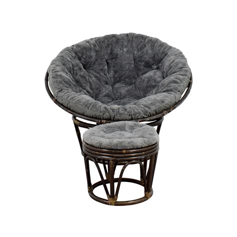 Check spelling or type a new query. 86% OFF - Pier 1 Pier 1 Papasan Chair with Stool / Chairs
