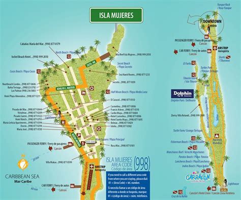 Cancun Mexico Beaches Map