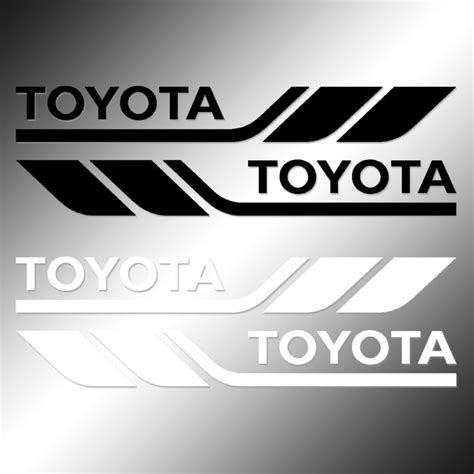 Stickers 2x Toyota Trd Racing Decals Stripes Vinyl Weather