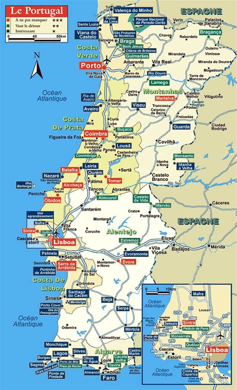 Mapas Imprimidos De Portugal Con Posibilidad De Descargar