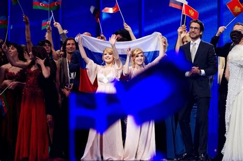 eurovision song contest 2014 semi final putin s russian girls was booed the netherlands is