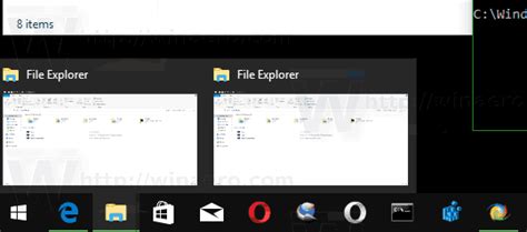 Change Taskbar Preview Thumbnail Size In Windows 10 Cukstaws