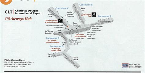 Charlotte International Airport Terminal Map